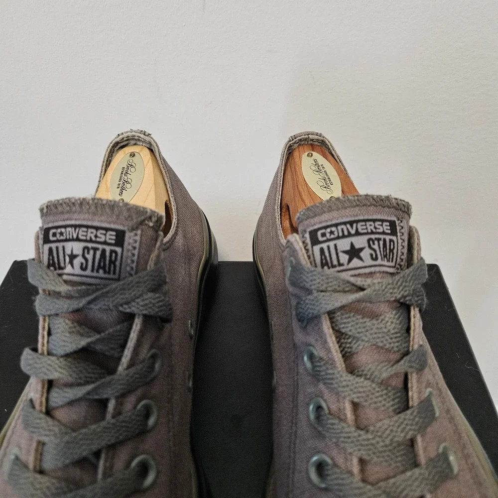 Converse Chuck Taylor  117961F Low Top Gray/Black Sneaker Shoes Men's 10